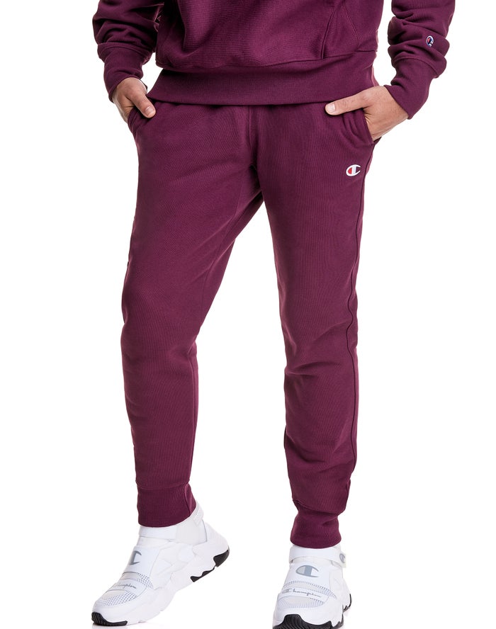 Champion Herre Joggingbukser Lilla - Reverse Weave - Danmark HNV-584710